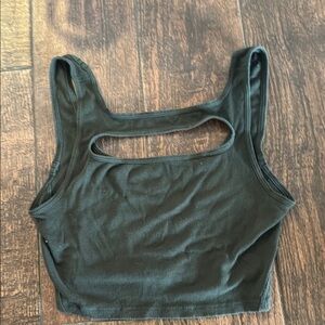 Army green lululemon top